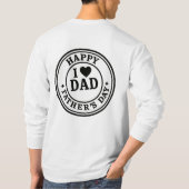 Happy Birthday Father's day T-shirt (Achterkant)