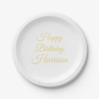 Happy Birthday faux de gouden naam van het douanem
