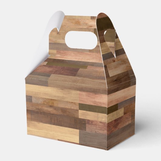 Happy Birthday Faux Wood met Laurel Favor Box Bedankdoosjes (Achterkant)
