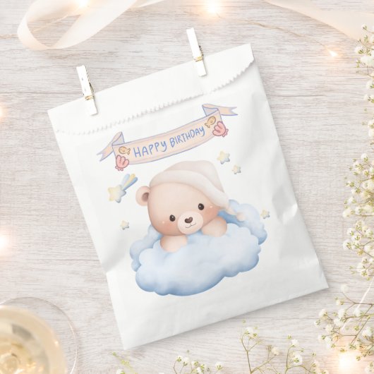 Happy Birthday Favor Bags Bedankzakje (Geknipt)