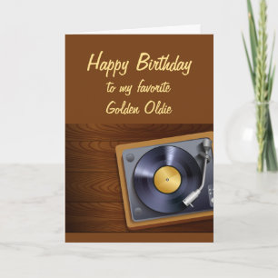 Happy Birthday Favoriete Golden Oldie Leuke Ouderd Kaart