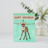 HAPPY BIRTHDAY FAWN BRIEFKAART (Staand voorkant)