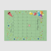 Happy Birthday Februari 2022 Weefselpapier Tissuepapier (Voorkant)