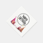 Happy Birthday-feest 3-laags servetten (Hoek)