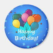 Happy Birthday-feest Magneet (Voorkant)