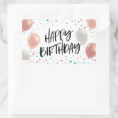 Happy Birthday-feest Rechthoekige Sticker (Tas)