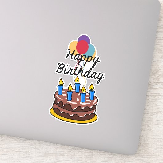 Happy Birthday-feest Sticker (Detail)