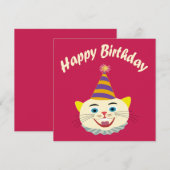 Happy Birthday Feestdagenkaart (Voorkant / Achterkant)