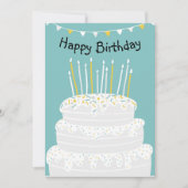 Happy Birthday Feestdagenkaart (Voorkant)