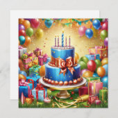 Happy Birthday Feestdagenkaart (Voorkant / Achterkant)