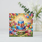 Happy Birthday Feestdagenkaart (Staand voorkant)