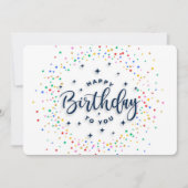 Happy Birthday Feestdagenkaart (Voorkant)