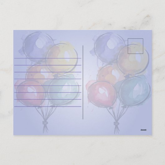 Happy Birthday Feestdagenkaart (Achterkant)