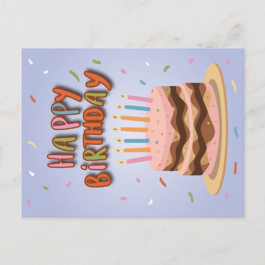 Happy Birthday Feestdagenkaart (Voorkant)