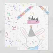 Happy Birthday Feestdagenkaart (Voorkant / Achterkant)