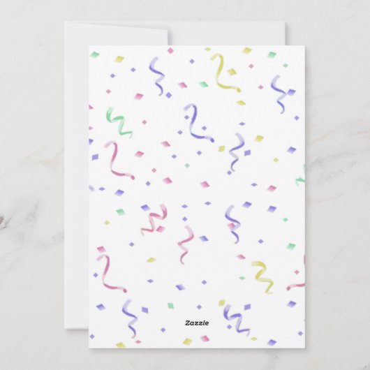 Happy Birthday Feestdagenkaart (Achterkant)