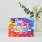 Happy Birthday Feestdagenkaart (Staand voorkant)