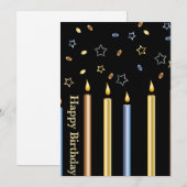 Happy Birthday Feestdagenkaart (Voorkant / Achterkant)