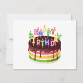 Happy Birthday Feestdagenkaart (Voorkant)