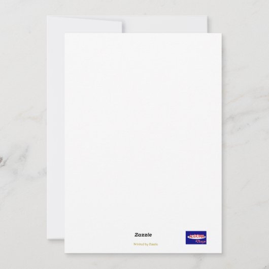 Happy Birthday Feestdagenkaart (Achterkant)