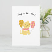 Happy Birthday Feestdagenkaart (Staand voorkant)