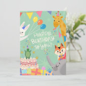 Happy Birthday Feestdagenkaart (Staand voorkant)