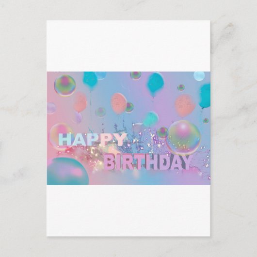 Happy Birthday Feestdagenkaart (Voorkant)