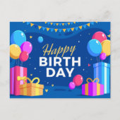 Happy Birthday Feestdagenkaart (Voorkant)