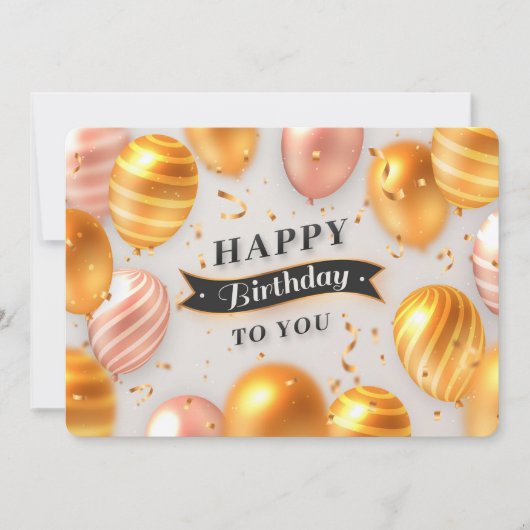 Happy Birthday Feestdagenkaart (Voorkant)