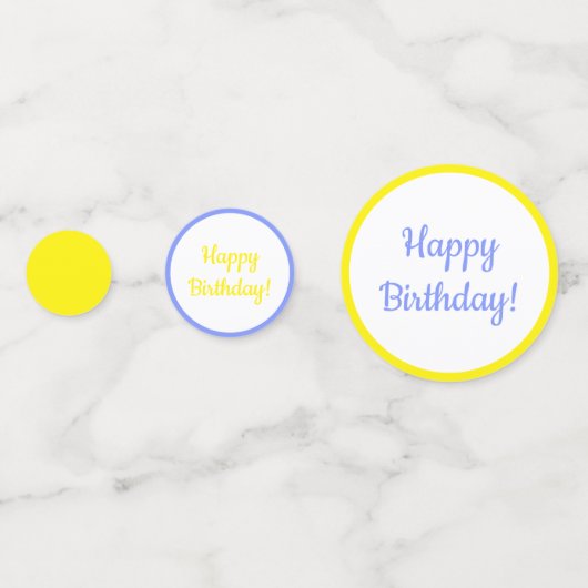 Happy Birthday - Feestdier cavia Confetti (Achterkanten)