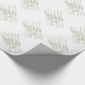 Happy Birthday Fern Wrapping Paper Cadeaupapier (Hoek)