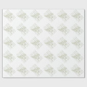 Happy Birthday Fern Wrapping Paper Cadeaupapier (Vlak)