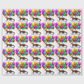 Happy Birthday Ferret Gift Wrap Cadeaupapier (Vlak)