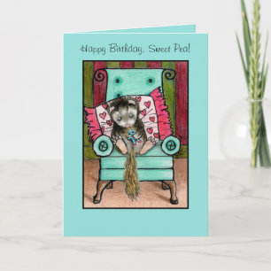 Happy Birthday Ferret Kaart