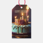 Happy Birthday Festive Cake Cadeaulabel (Voorkant)