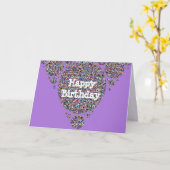 Happy Birthday Festive Colorful Glitter Confetti Kaart (Gele Bloem)