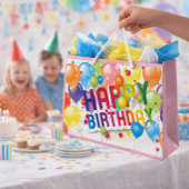 Happy Birthday Festive Gift Bag Groot Cadeauzakje