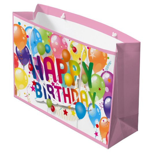Happy Birthday Festive Gift Bag Groot Cadeauzakje
