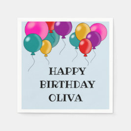 Happy Birthday Festive Party Bash-ballon Servet