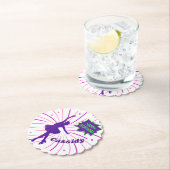 Happy Birthday Figuur die Gepersonaliseerd Skating Kartonnen Onderzetters (Insitu)