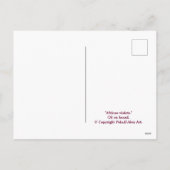 Happy Birthday fijne  roze bloemen Kaart (Achterkant)