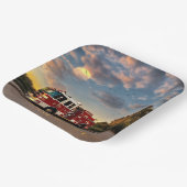 Happy Birthday Fire Truck Papieren Bordje (Gebogen)