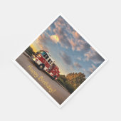 Happy Birthday Fire Truck Servet (Hoek)