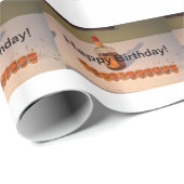 Happy Birthday Fireball Shots Wrapping Paper Cadeaupapier (Rol Hoek)
