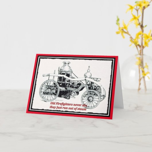 Happy Birthday, Firefighter Kaart (Gele Bloem)