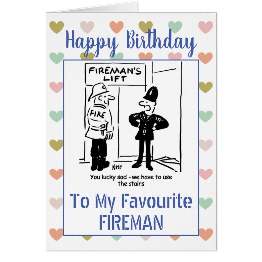 Happy Birthday Fireman (Voorkant)