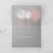 Happy Birthday Fireworks Kaart (Binnen)