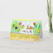 Happy Birthday Fishes groet Kaart (Voorkant)