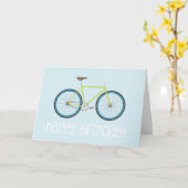 Happy Birthday Fixie-kaart Kaart (Gele Bloem)
