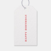 Happy Birthday Flamingo Cadeaulabel (Achterkant)